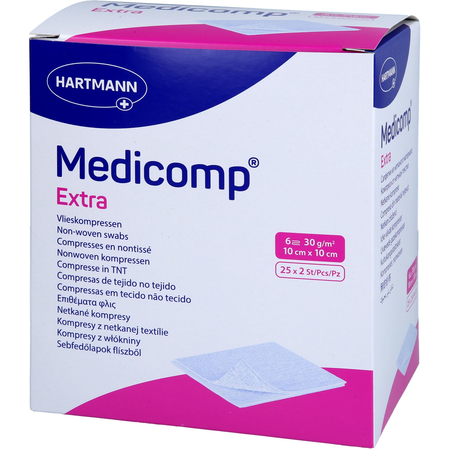 MEDICOMP extra Vlieskomp.steril 10x10 cm 6fach 25X2 St