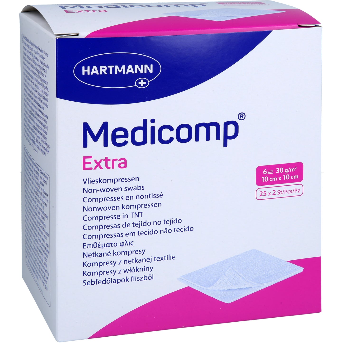 MEDICOMP extra Vlieskomp.steril 10x10 cm 6fach 25X2 St