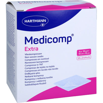 MEDICOMP extra Vlieskomp.steril 10x10 cm 6fach 25X2 St