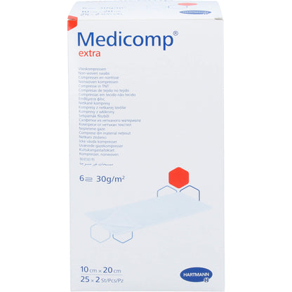 MEDICOMP extra Vlieskomp.steril 10x20 cm 6fach 25X2 St