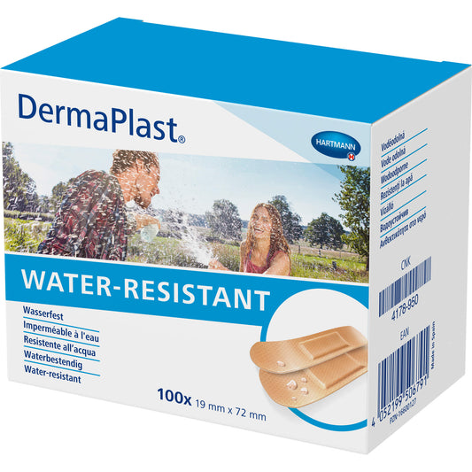 DERMAPLAST WATER-RESISTANT Pflasterstrips 19x72 mm 100 St