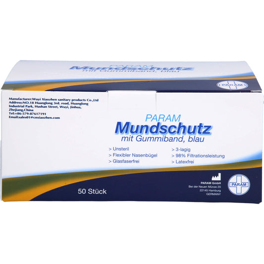 MUNDSCHUTZ 3LAGIG Einweg 50 St