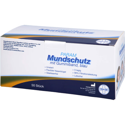 MUNDSCHUTZ 3LAGIG Einweg 50 St