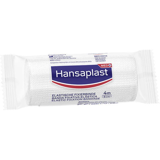HANSAPLAST elastische Fixierb.gekreppt 8 cmx4 m 1 St