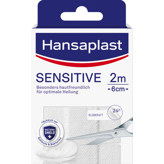 HANSAPLAST Sensitive Pflast.hypoallergen 6 cmx2 m 1 St