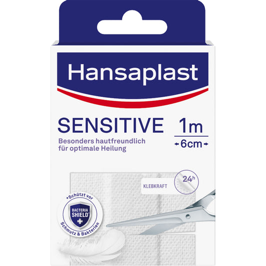 HANSAPLAST Sensitive Pflast.hypoallergen 6 cmx1 m 1 St