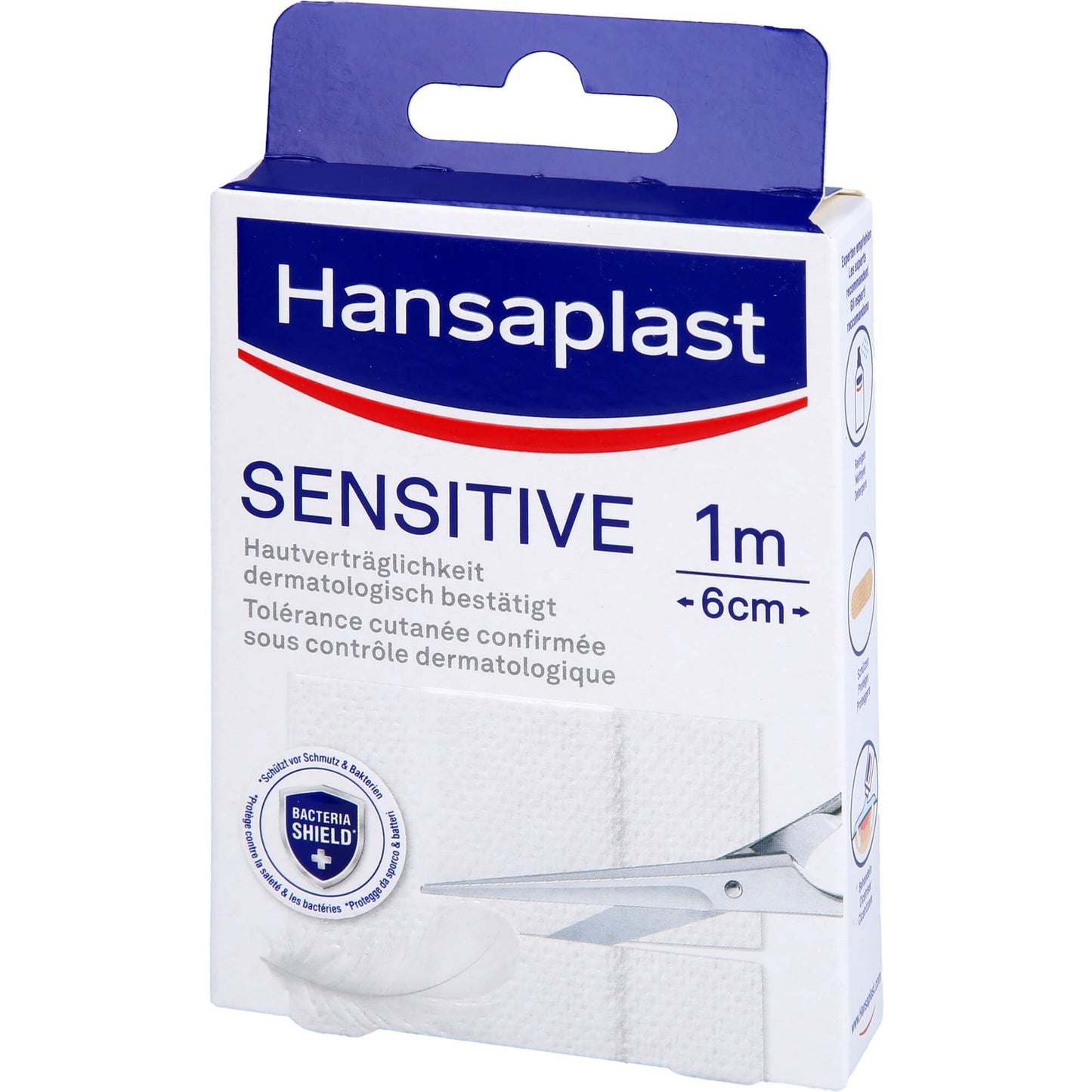 HANSAPLAST Sensitive Pflast.hypoallergen 6 cmx1 m 1 St