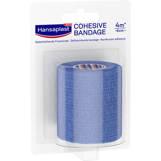 HANSAPLAST Fixierbinde selbsthaft.6 cmx4 m blau 1 St