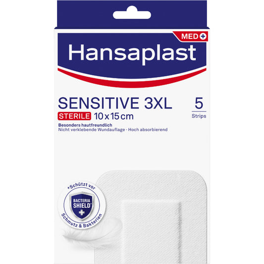 HANSAPLAST Sensitive Wundverband steril 10x15 cm 5 St