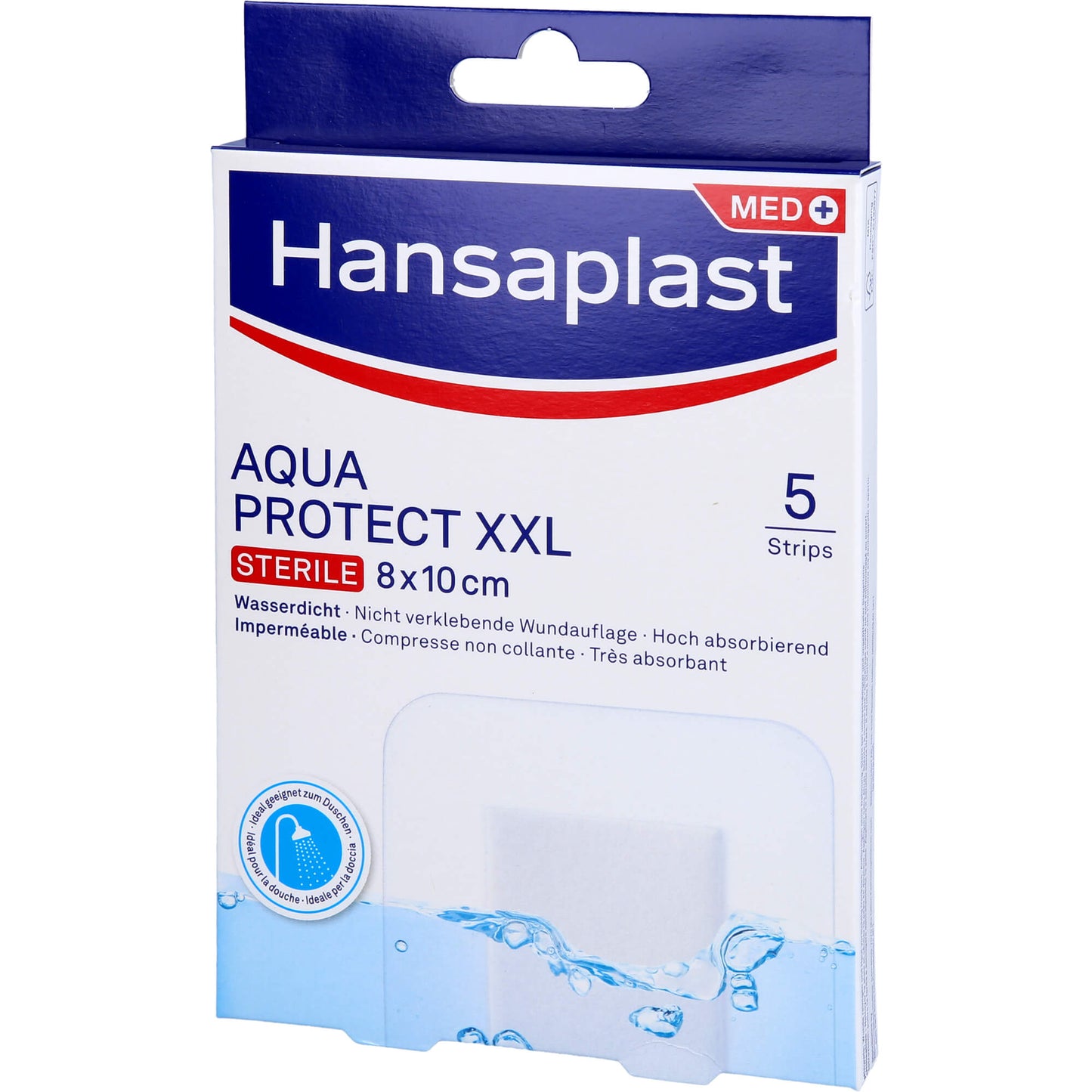 HANSAPLAST Aqua Protect Wundverb.steril 8x10 cm 5 St