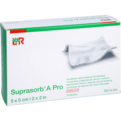 SUPRASORB A Pro Calciumalginat Kompr.5x5 cm 10 St