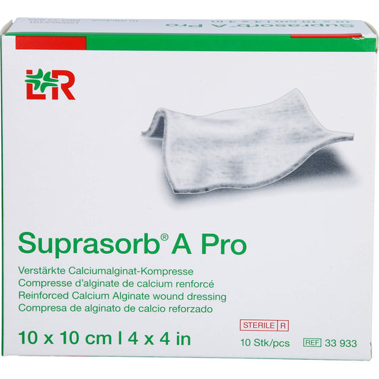 SUPRASORB A Pro Calciumalginat Kompr.10x10 cm 10 St