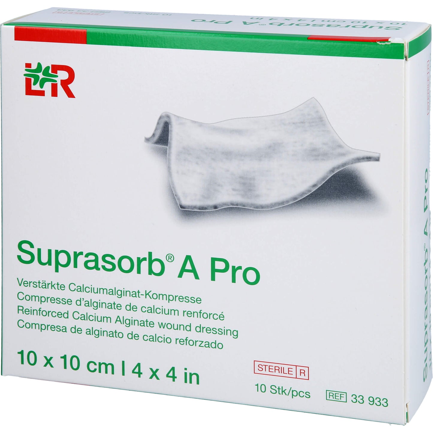 SUPRASORB A Pro Calciumalginat Kompr.10x10 cm 10 St
