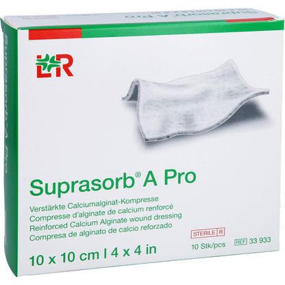 SUPRASORB A Pro Calciumalginat Kompr.10x10 cm 10 St
