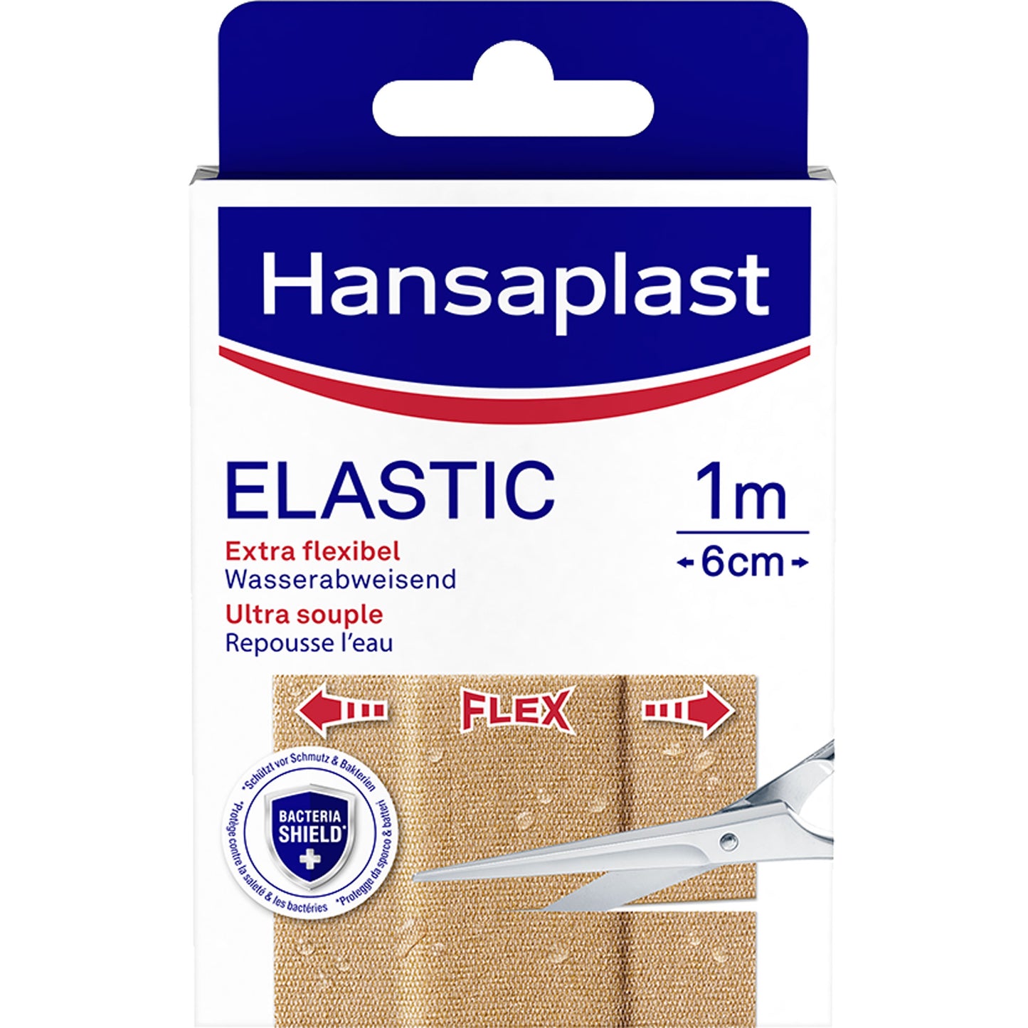 HANSAPLAST Elastic Pflaster 6 cmx1 m 1 St