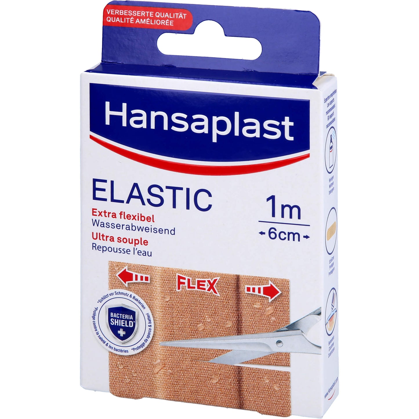 HANSAPLAST Elastic Pflaster 6 cmx1 m 1 St