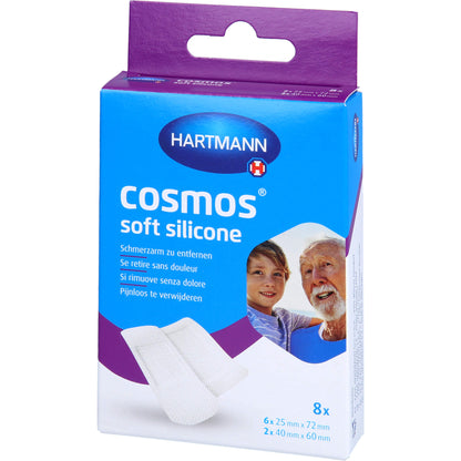 COSMOS soft silicone Pflasterstrips 2 Größen 8 St