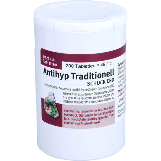 ANTIHYP Traditionell Schuck ebd Tabletten 200 St