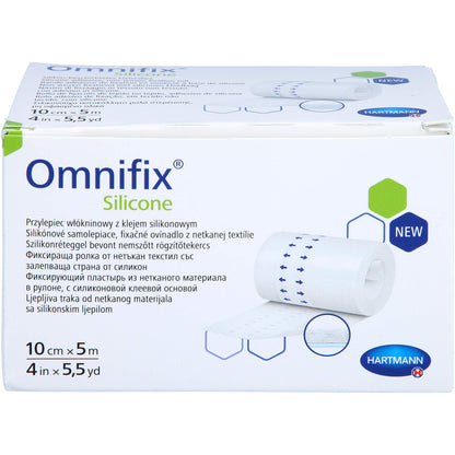 OMNIFIX silicone Fixiervlies 10 cmx5 m 1 St