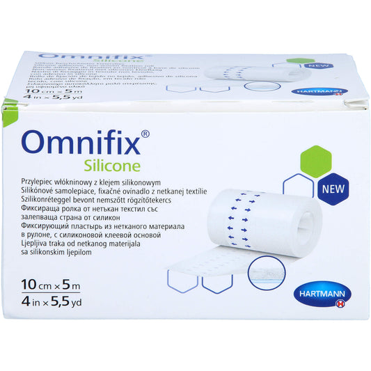 OMNIFIX silicone Fixiervlies 10 cmx5 m 1 St