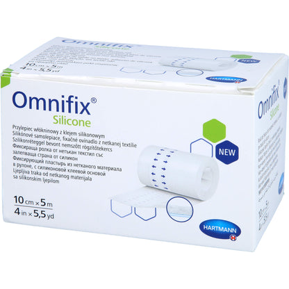 OMNIFIX silicone Fixiervlies 10 cmx5 m 1 St