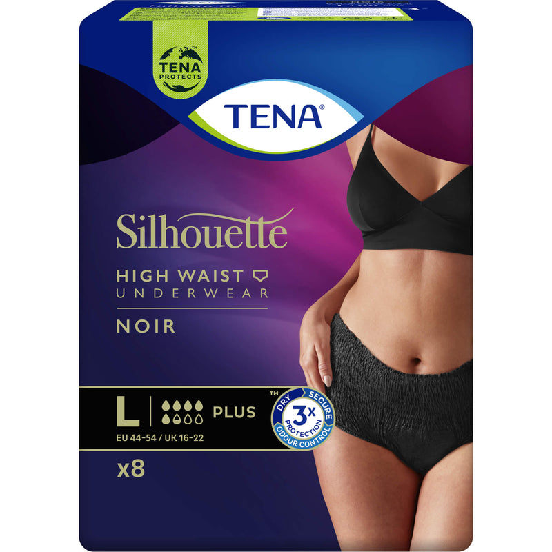 TENA SILHOUETTE PL NOIR L 8 St