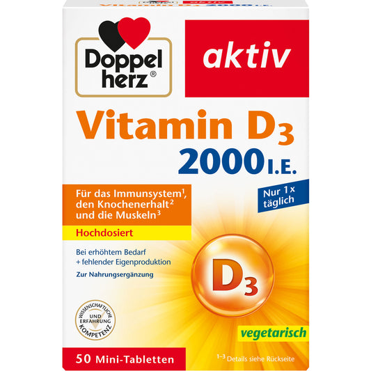 Doppelherz Vitamin D3 2000 I.E. 50 ST