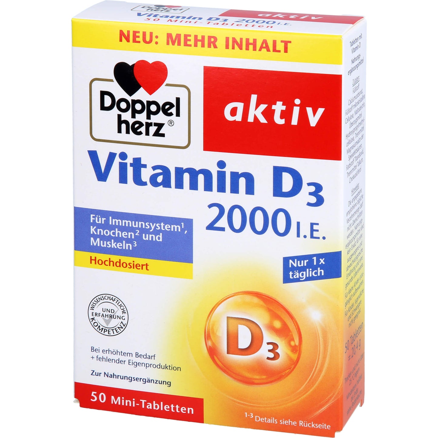 Doppelherz Vitamin D3 2000 I.E. 50 ST