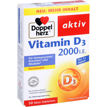 Doppelherz Vitamin D3 2000 I.E. 50 ST