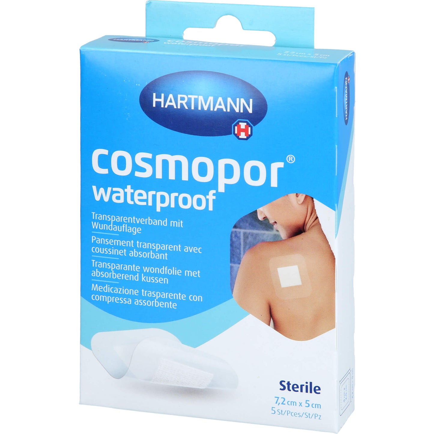 COSMOPOR waterproof Wundverband 5x7,2 cm OTC 5 St