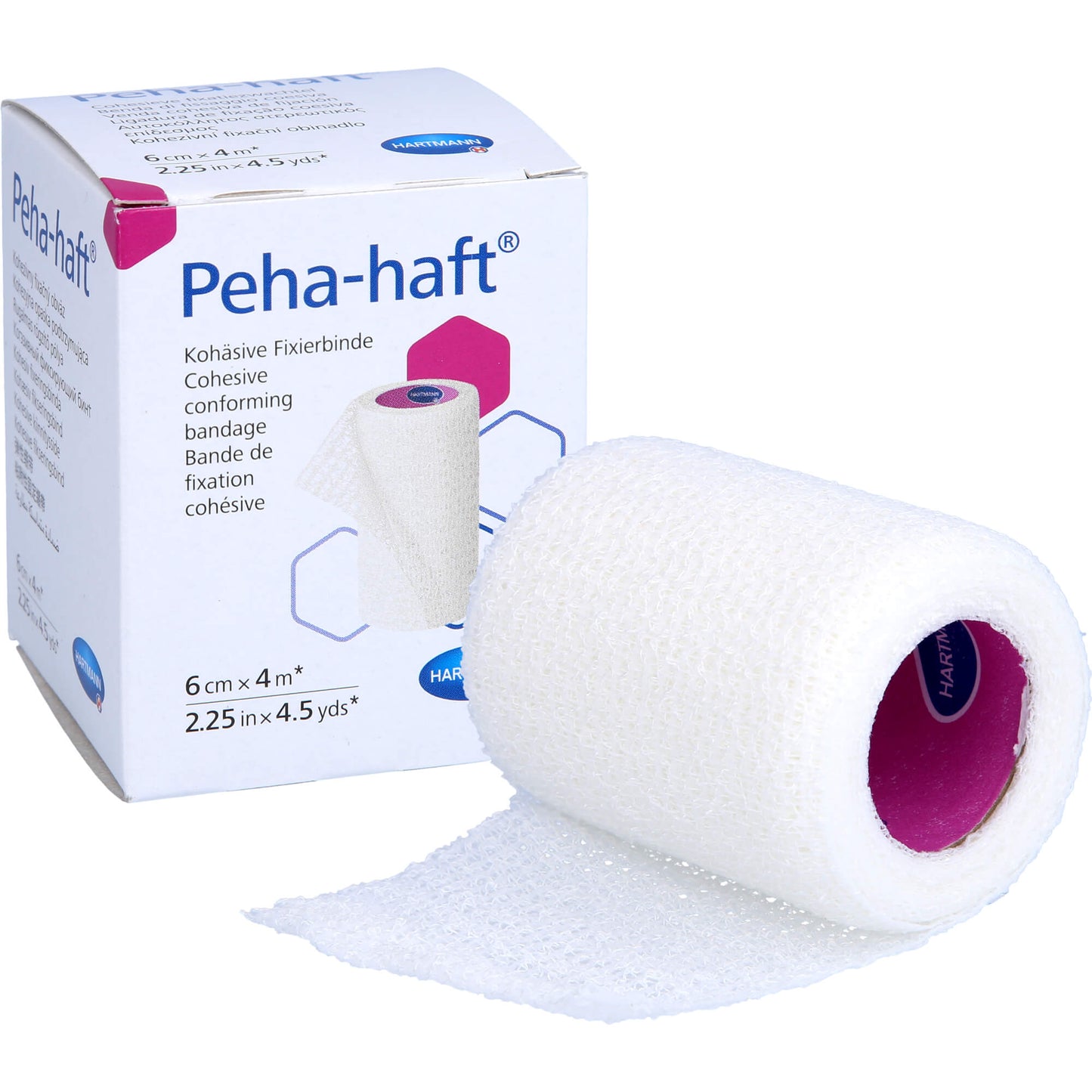 PEHA-HAFT Fixierbinde latexfrei 6 cmx4 m OTC 1 St