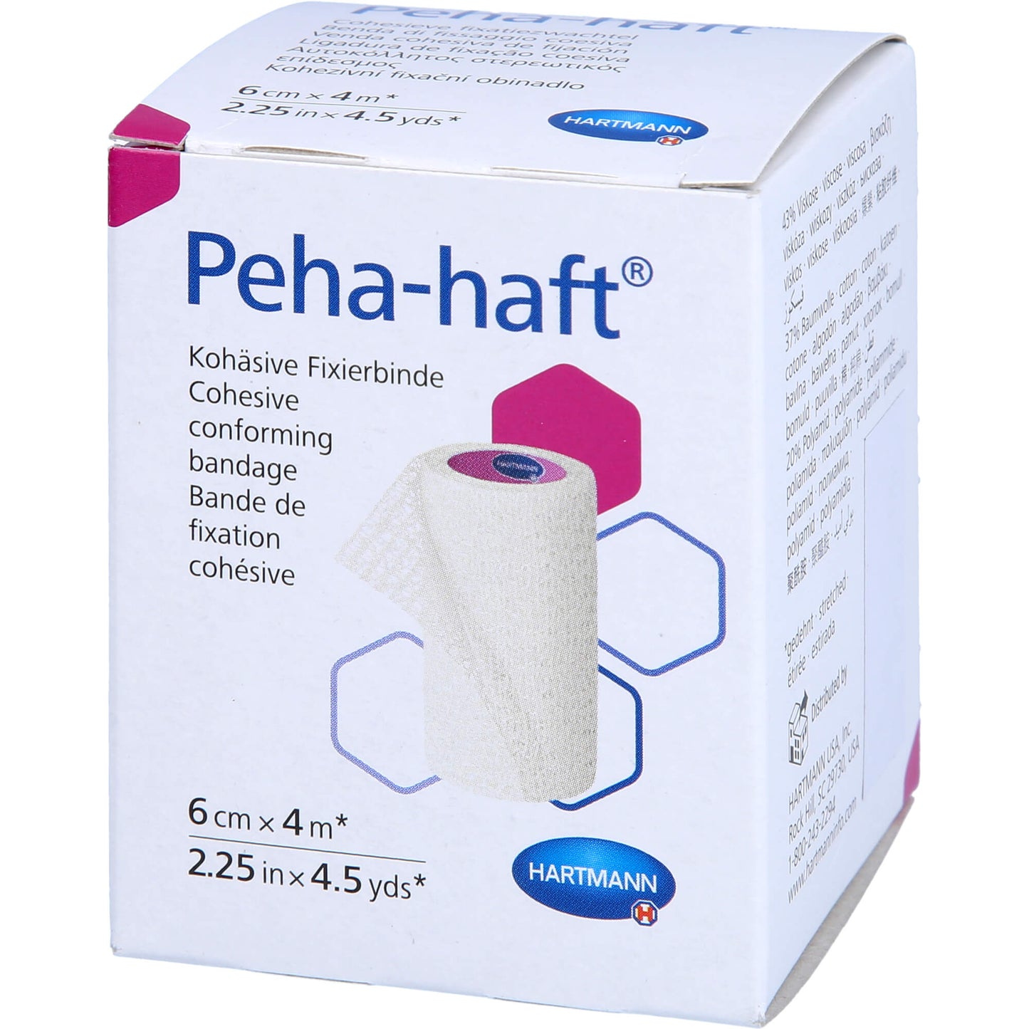 PEHA-HAFT Fixierbinde latexfrei 6 cmx4 m OTC 1 St