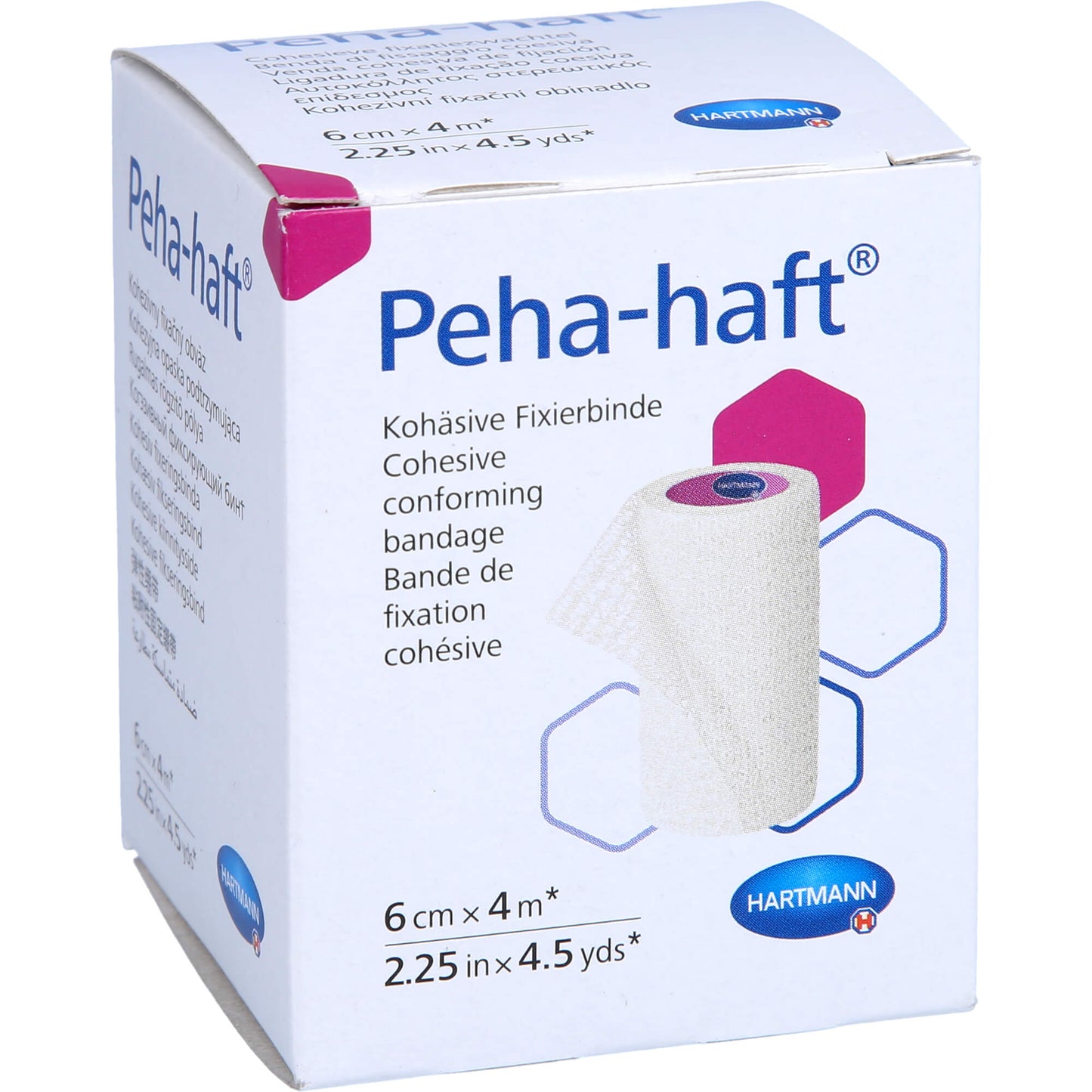 PEHA-HAFT Fixierbinde latexfrei 6 cmx4 m OTC 1 St