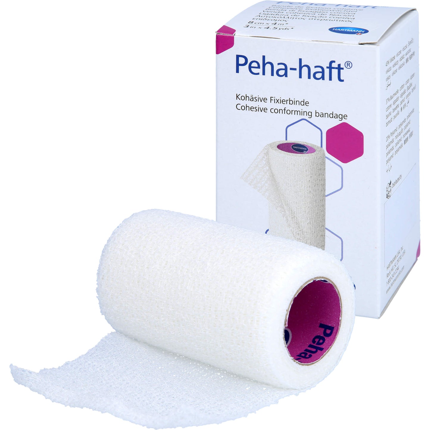 PEHA-HAFT Fixierbinde latexfrei 8 cmx4 m OTC 1 St