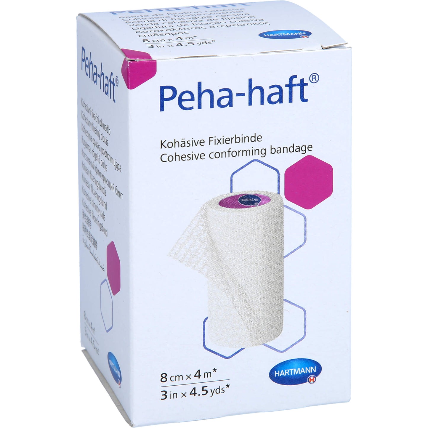 PEHA-HAFT Fixierbinde latexfrei 8 cmx4 m OTC 1 St