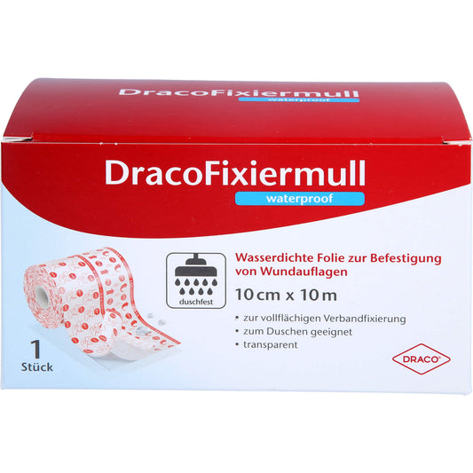 Draco Fixiermull waterproof 10cmx10m 1 ST