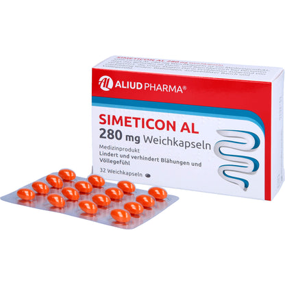 SIMETICON AL 280 mg Weichkapseln 32 St