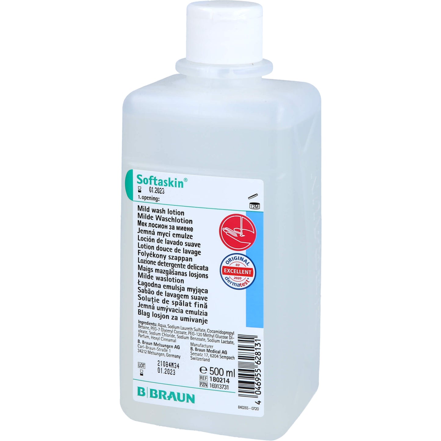 SOFTASKIN Waschlotion Spenderflasche 500 ml