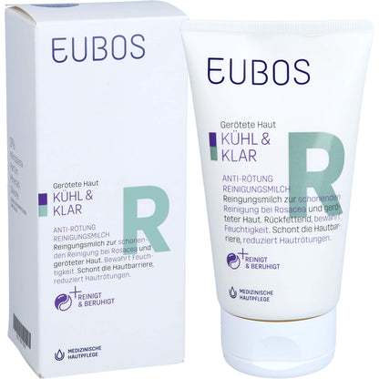 EUBOS KÜHL & KLAR Anti-Rötung Reinigungsmilch 150 ml