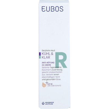 EUBOS KÜHL & KLAR Anti-Rötung CC Creme LSF 50 30 ml