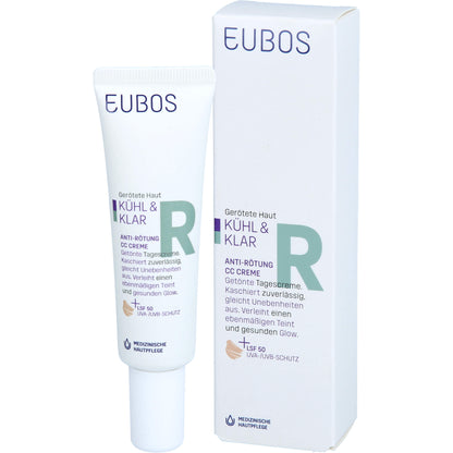 EUBOS KÜHL & KLAR Anti-Rötung CC Creme LSF 50 30 ml