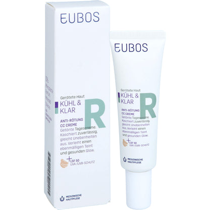 EUBOS KÜHL & KLAR Anti-Rötung CC Creme LSF 50 30 ml