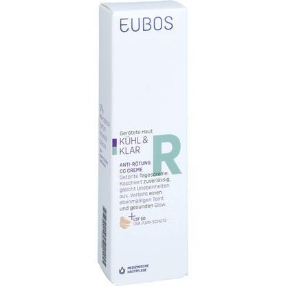EUBOS KÜHL & KLAR Anti-Rötung CC Creme LSF 50 30 ml
