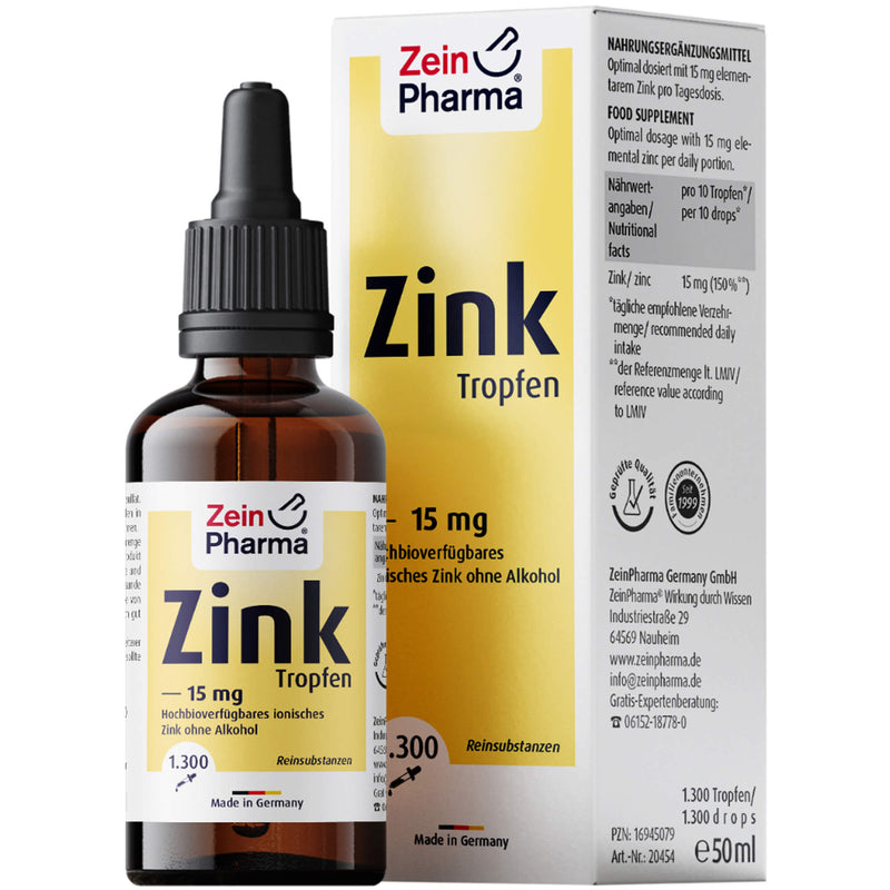 ZINK TROPFEN 15MG IONIS 50 ml