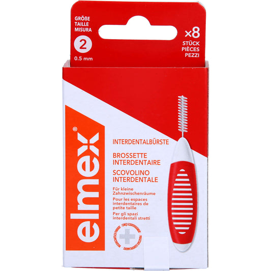 ELMEX Interdentalbürsten ISO Gr.2 0,5 mm rot 8 St