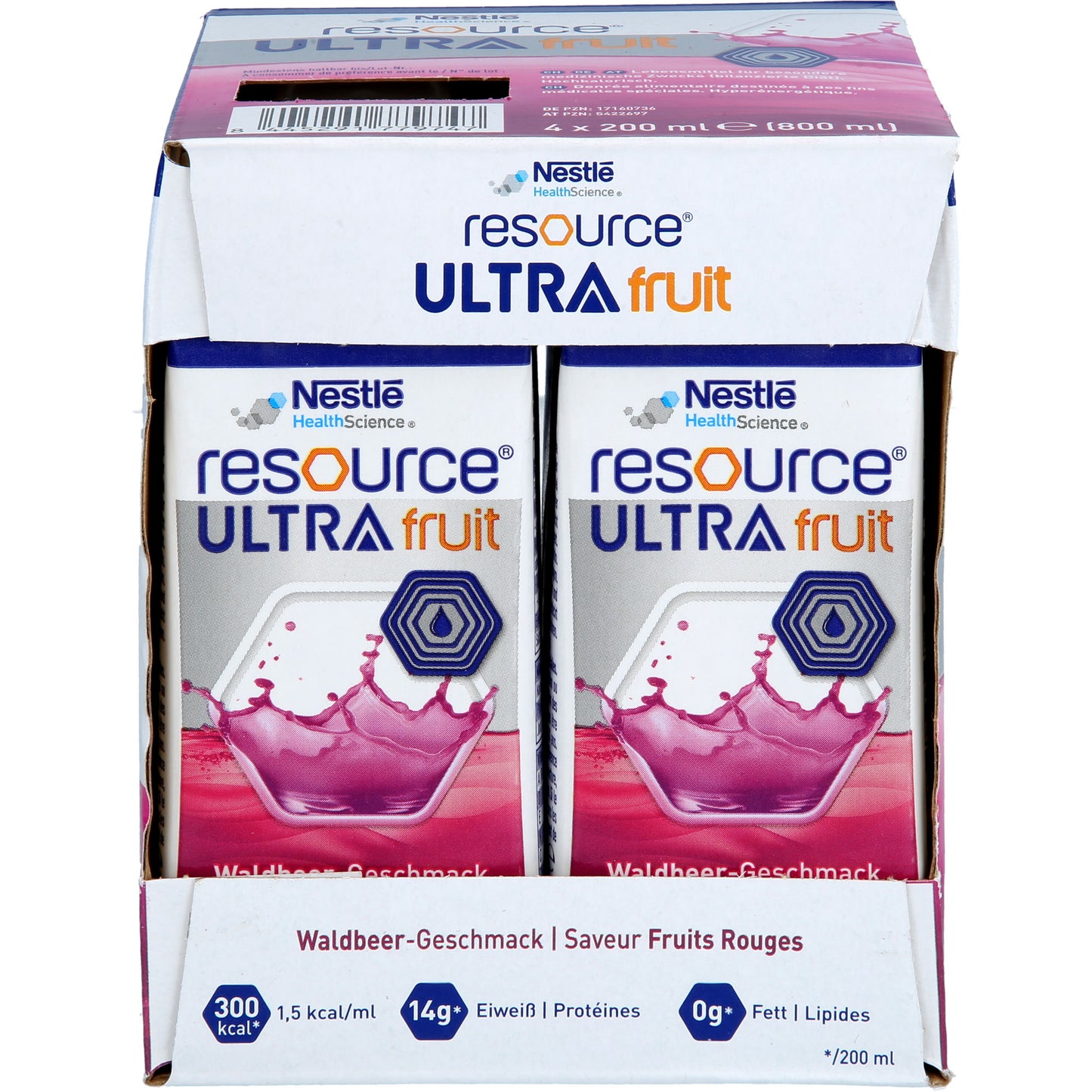 RESOURCE Ultra Fruit Waldbeere flüssig 6X4X200 ml