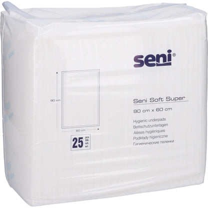 SENI Soft Super Bettschutzunterlage 60x90 cm 25 St