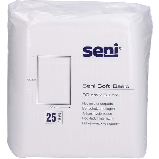 SENI Soft Basic Bettschutzunterlage 60x90 cm 25 St