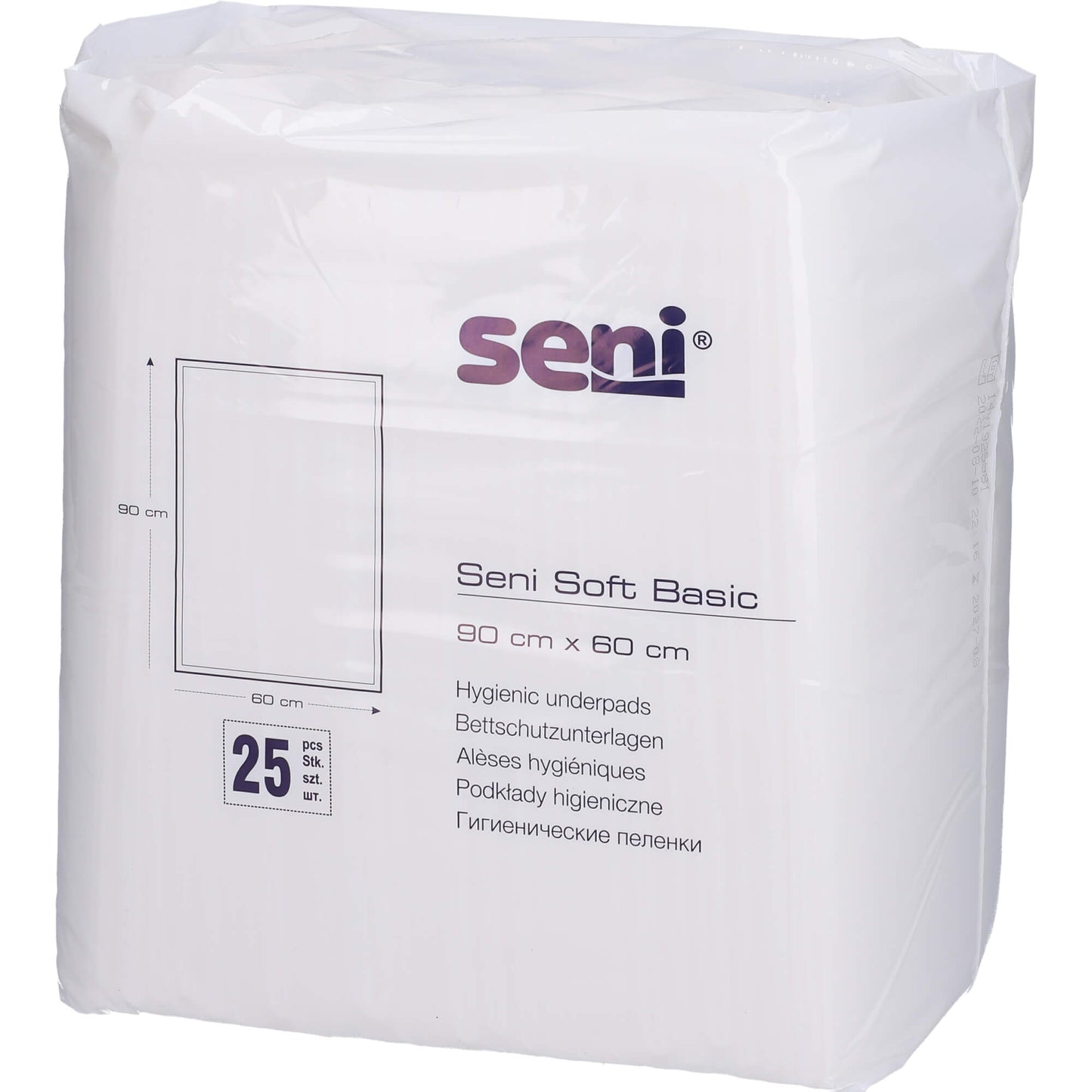 SENI Soft Basic Bettschutzunterlage 60x90 cm 25 St