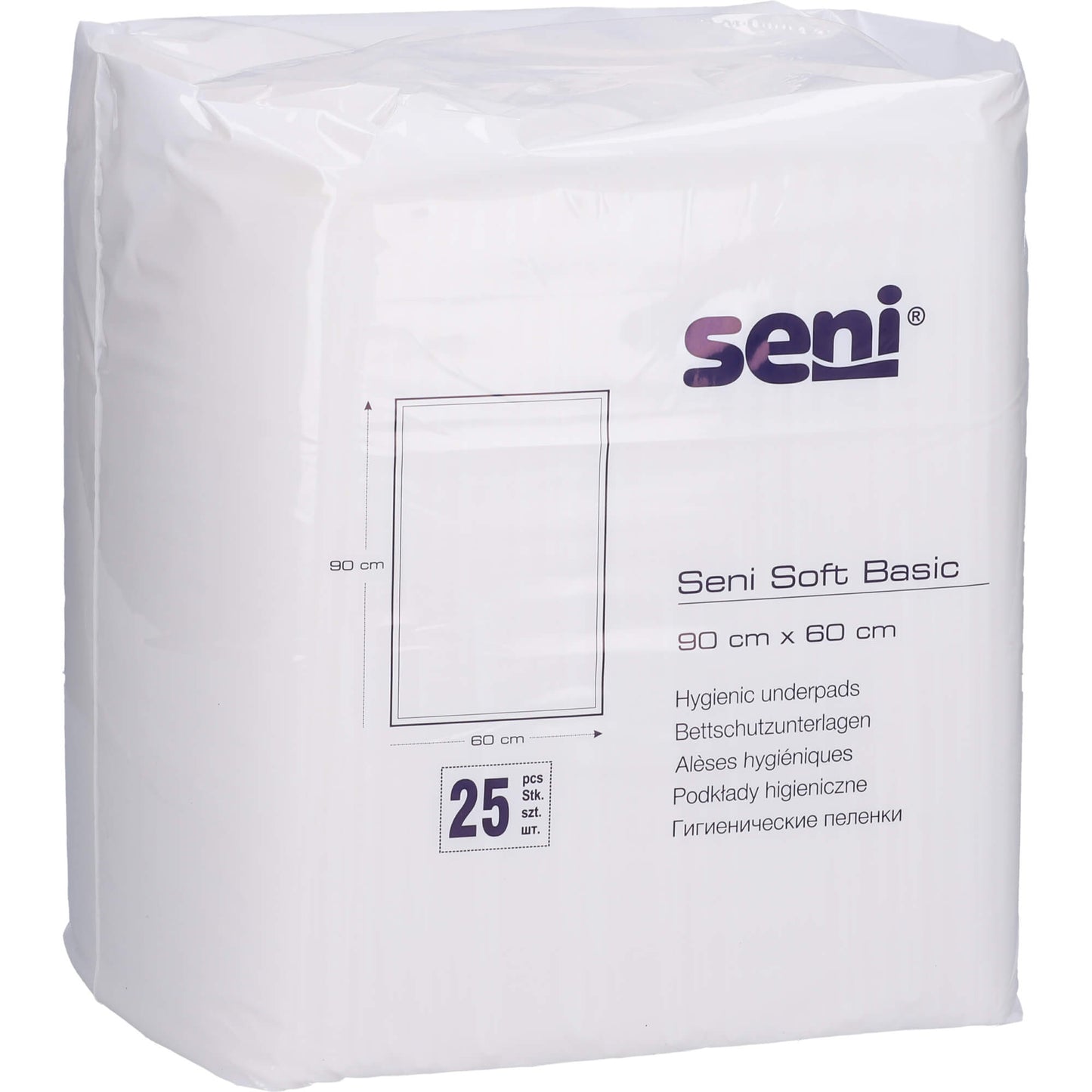SENI Soft Basic Bettschutzunterlage 60x90 cm 25 St